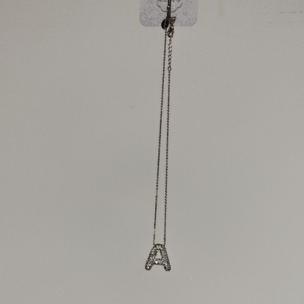 Initial A Pendant Necklace in Silver - Women's Jewelry